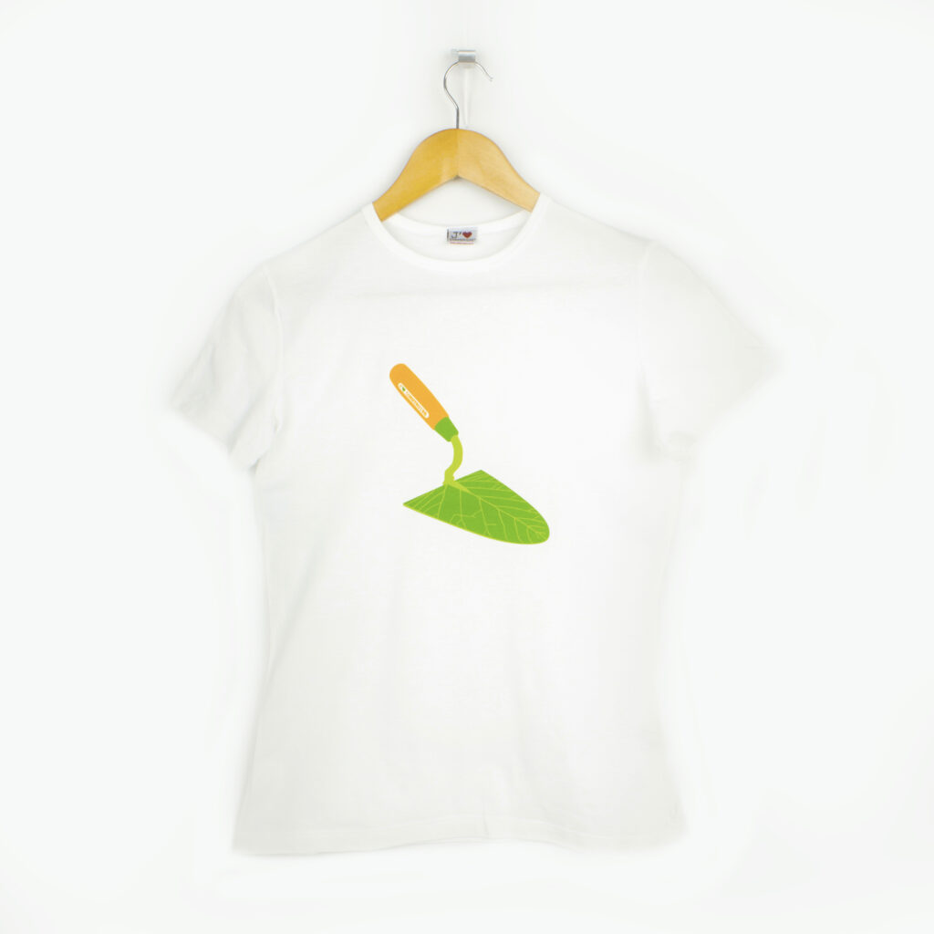 T-shirt green blanc