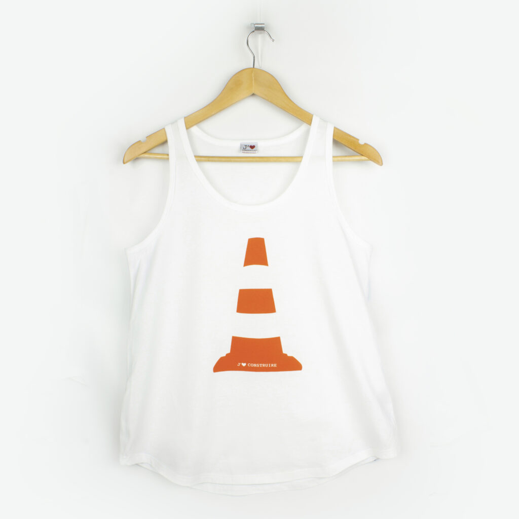 Débardeur monsieur cone blanc
