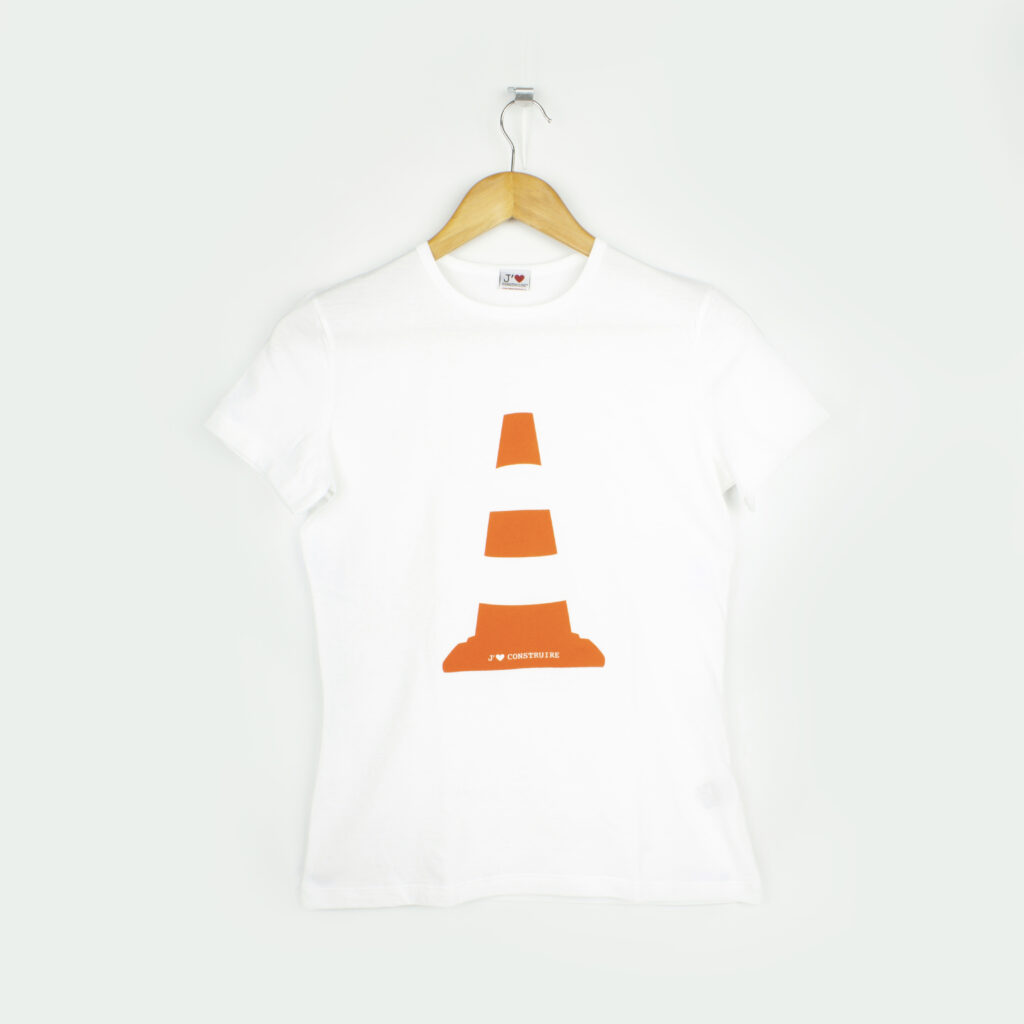 T-shirt monsieur cone blanc